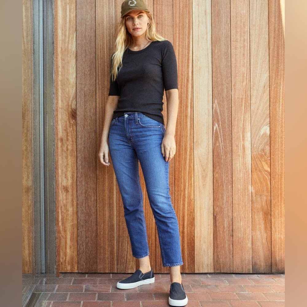 Outerknown Liberty Straight Women’s Blue S.E.A. Jeans Size 27 - Picture 3 of 15